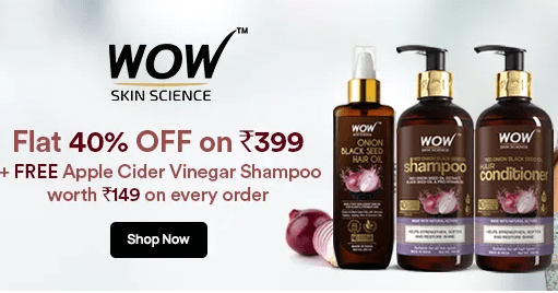 Get Flat 10% Off On Wow Skin Science Product +Free gift